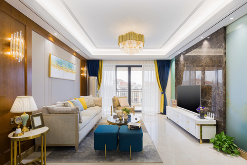 ?？谑芯G城桃李春風(fēng)現(xiàn)代簡(jiǎn)約風(fēng)格三居室裝修案例