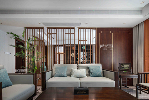 嘉興市碧桂園&middot;楓景尚院新中式風格四居室裝修案例
