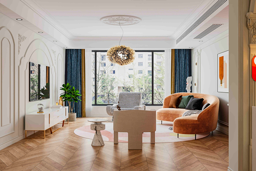 淮安市愛(ài)琴?；▓@現(xiàn)代風(fēng)格三居室裝修案例