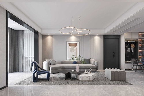 淮安市都梁名郡現(xiàn)代簡(jiǎn)約風(fēng)格三居室裝修案例