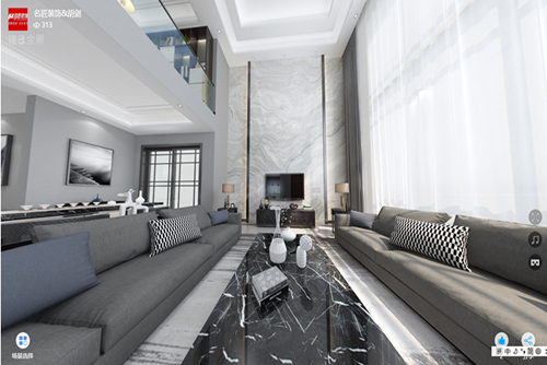 清遠(yuǎn)市百花商住樓現(xiàn)代簡(jiǎn)約風(fēng)格別墅裝修案例