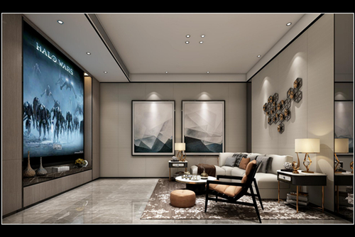 ?？谑邪埢▓@現(xiàn)代風(fēng)格平層裝修案例