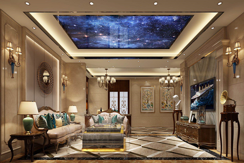 清遠(yuǎn)市海富御景新城御寶苑歐式風(fēng)格別墅裝修案例