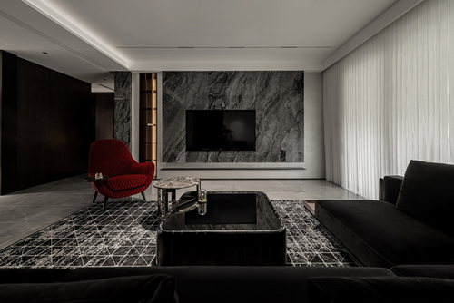 中山市健康花城二期現(xiàn)代風格三居室裝修案例