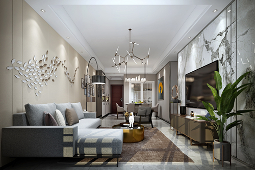 三明市愛國路小區(qū)現代簡約風格三居室裝修案例