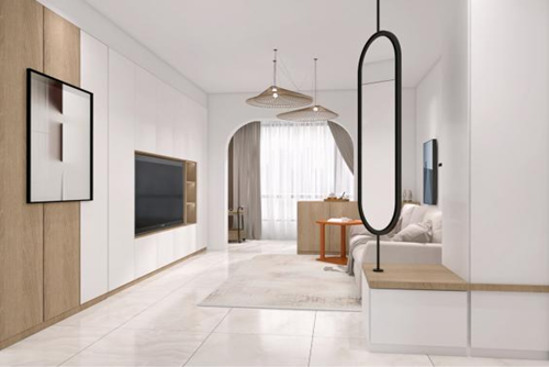 汕頭市文瀾府現(xiàn)代簡(jiǎn)約風(fēng)格三居室裝修案例