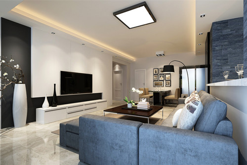 中山市雅居樂(lè)萬(wàn)象郡2期現(xiàn)代簡(jiǎn)約風(fēng)格三居室裝修案例