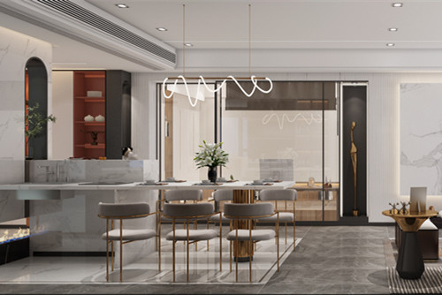 中山市健康花城二期現(xiàn)代簡約風格四居室裝修案例