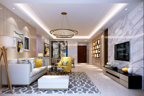 中山市雅居樂劍橋郡現(xiàn)代簡約風格四居室裝修案例