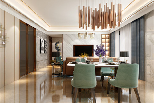 中山市奕翠園現(xiàn)代簡約風格四居室裝修案例