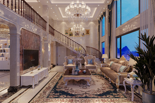 潮州市北園路8號小區(qū)歐式風(fēng)格別墅裝修案例