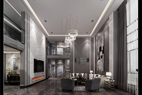 潮州市百合園現(xiàn)代簡約風(fēng)格別墅裝修案例