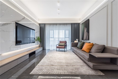 海口市愛華小區(qū)現(xiàn)代簡約風格四居室裝修案例