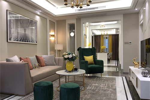 ?？谑谐尚披愒访朗斤L(fēng)格三居室裝修案例