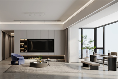 海口市四季華庭現(xiàn)代簡約風格三居室裝修案例