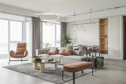 廣州市美林湖國(guó)際社區(qū)別墅現(xiàn)代簡(jiǎn)約風(fēng)格三居室裝修案例