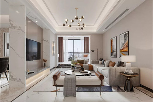 潮州市八號(hào)工業(yè)區(qū)住宅現(xiàn)代簡(jiǎn)約風(fēng)格三居室裝修案例