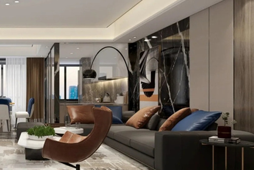 潮州市八號(hào)工業(yè)區(qū)住宅現(xiàn)代簡(jiǎn)約風(fēng)格四居室裝修案例