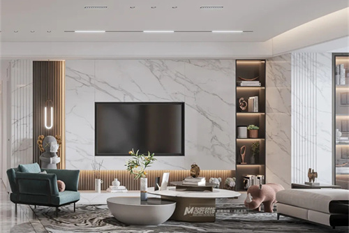 汕頭市御園現(xiàn)代簡(jiǎn)約風(fēng)格四居室裝修案例