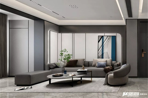 汕頭市雙悅灣現(xiàn)代簡約風格四居室裝修案例