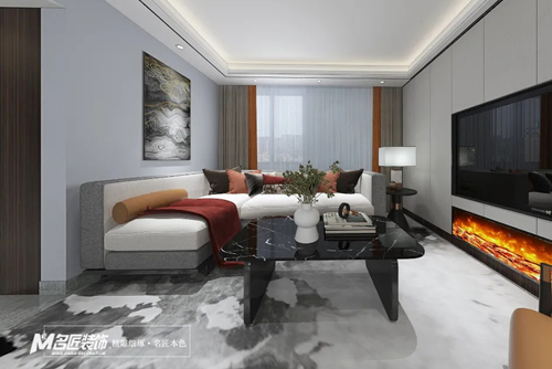 珠海市海倫堡玖悅瓏灣輕奢風(fēng)格二居室裝修案例